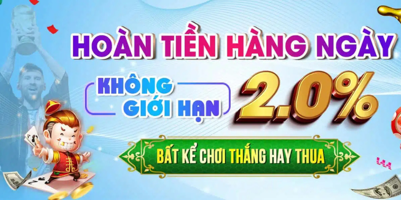 Hoàn tiền hằng ngày không giới hạn chỉ có 6FF